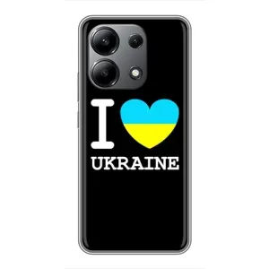 Чехол с Украинской символикой на Редми Нот 13 (4G) (I Love Ukraine)