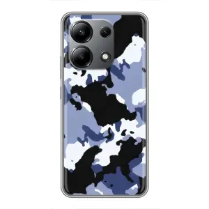 Камуфляжный Чехол для Редми Нот 13 (4G) (Камуфляжный Серый)