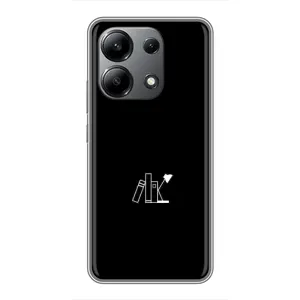Чохол з картинками на чорному фоні для Xiaomi Redmi Note 13 (4G) (Книжки)