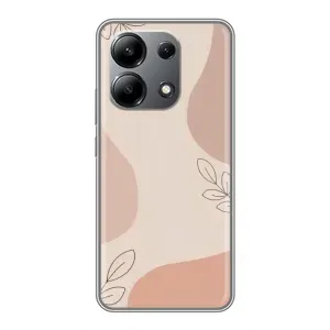 Чохол квітковий дизайн для Xiaomi Redmi Note 13 (4G) (Кориневий фон)