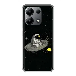 Силіконовый Чохол з принтом "Космонавти" на Xiaomi Redmi Note 13 (4G) (Космонавт на рибалці)