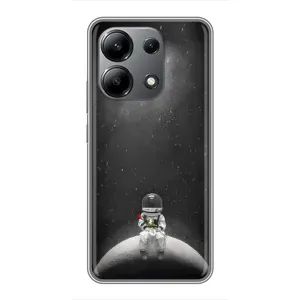 Силіконовый Чохол з принтом "Космонавти" на Xiaomi Redmi Note 13 (4G) (Космонавт романтик)
