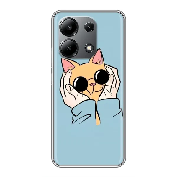 Чехол с рисунком «КОТИК в очках» для Xiaomi Redmi Note 13 (4G) Чехол с рисунком «КОТИК в очках» для Xiaomi Redmi Note 13 (4G)