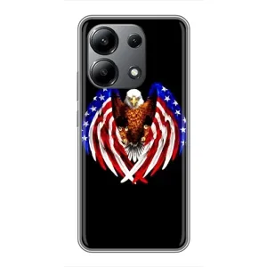Чохол Прапор USA для Xiaomi Redmi Note 13 (4G) (Крила США)