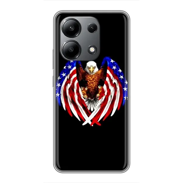 Чехол с рисунком «Крылья США» для Xiaomi Redmi Note 13 (4G)