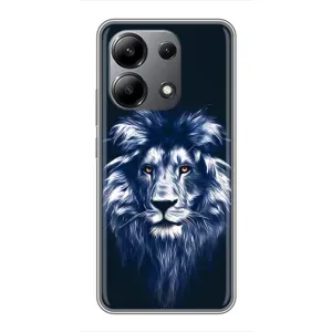 Чохол з картинкою на Xiaomi Redmi Note 13 (4G) (Лев – синій)