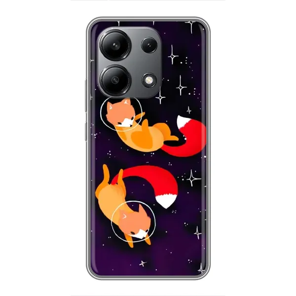 Чехол с рисунком «Лисы» для Xiaomi Redmi Note 13 (4G) Чехол с рисунком «Лисы» для Xiaomi Redmi Note 13 (4G)