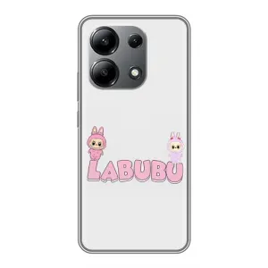 Чохол з принтом Лабубу для Xiaomi Redmi Note 13 (4G) (Логотип Лабубу)