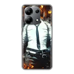 Силиконовый чехол с картинкой "Герой Pubg" на Xiaomi Redmi Note 13 (4G) (Man Пубг)