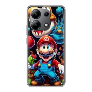 Чехол с рисунком «Марио» для Xiaomi Redmi Note 13 (4G)