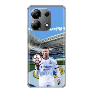 Чехол (TPU) с Футболистом на Xiaomi Redmi Note 13 (4G) (Mbappe Real)