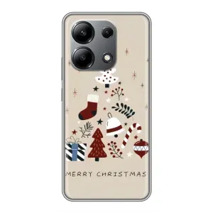 Чехол Санта Клаус для Xiaomi Redmi Note 13 (4G) (Merry Christmas)