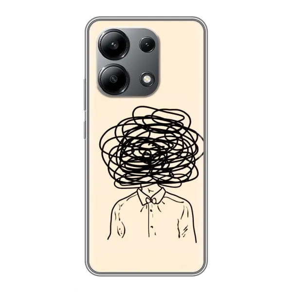 Чехол с рисунком «Мысли» для Xiaomi Redmi Note 13 (4G)