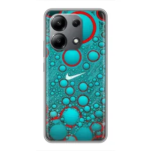 Силиконовый Чехол на Xiaomi Redmi Note 13 (4G) с картинкой Nike (Найк зеленый)