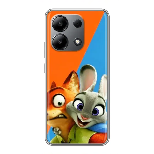 Чехол с рисунком «Ник и Хопс» для Xiaomi Redmi Note 13 (4G)