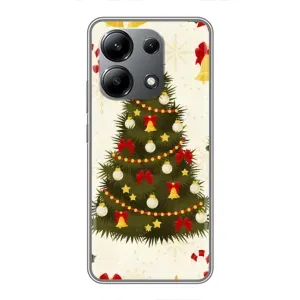 Чехол Новогодняя Елка на Xiaomi Redmi Note 13 (4G) (Новогодний принт)