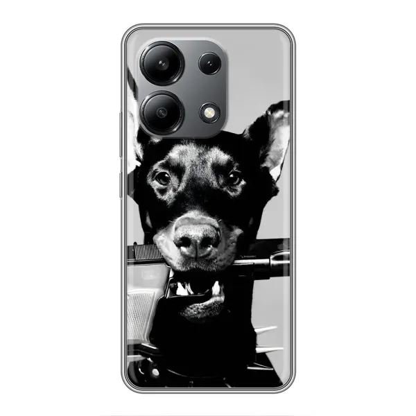 Чохол з малюнком «Небезпечний доберман» для Xiaomi Redmi Note 13 (4G) Чохол з малюнком «Небезпечний доберман» для Xiaomi Redmi Note 13 (4G)