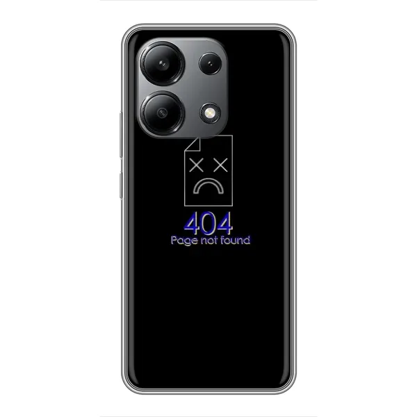 Чехол с рисунком «Ошибка 404» для Xiaomi Redmi Note 13 (4G)