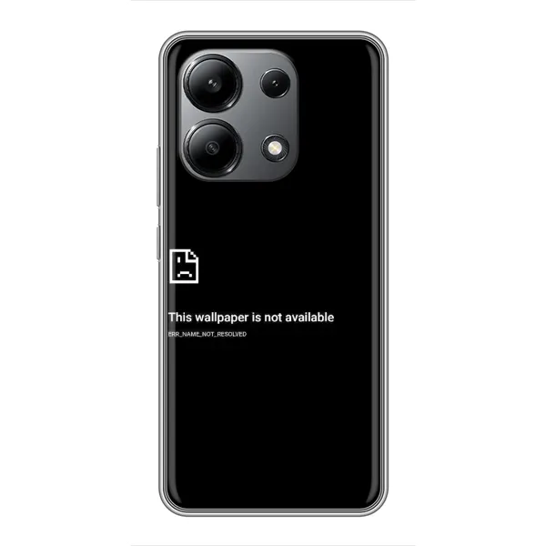 Чехол с рисунком «Ошибка» для Xiaomi Redmi Note 13 (4G)