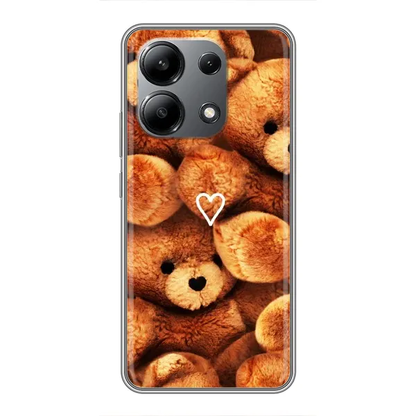 Чехол с рисунком «Плюшевый медвеженок» для Xiaomi Redmi Note 13 (4G)