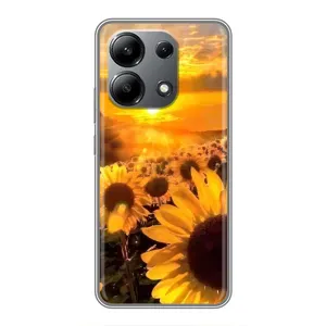 Чохол з Квітами для Xiaomi Redmi Note 13 (4G) (поле соняшників)