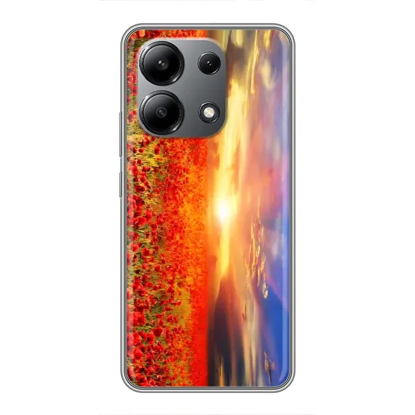 Чехол с рисунком «Поле тюльпанов» для Xiaomi Redmi Note 13 (4G)