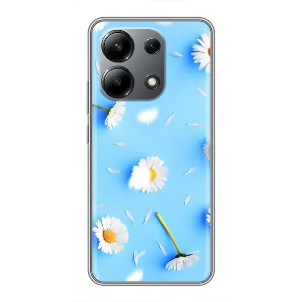 Чехол с рисунком «ромашки на голубом» для Xiaomi Redmi Note 13 (4G)