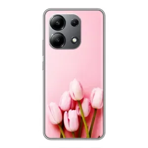 Чохли з картинкою (Тюльпани) на Редмі Нот 13 (4G) (Рожеві тюльпани)