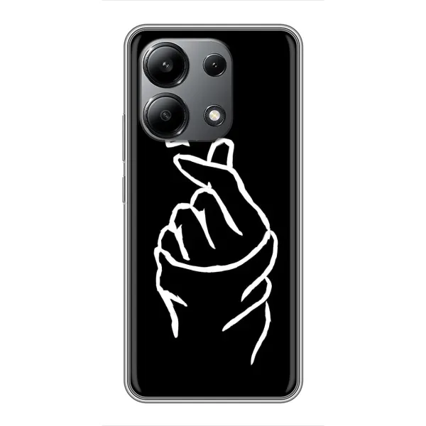 Чехол с рисунком «Сердце на черном» для Xiaomi Redmi Note 13 (4G) Чехол с рисунком «Сердце на черном» для Xiaomi Redmi Note 13 (4G)