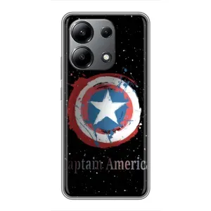 Чехол с Щитом Капитана Америки на Xiaomi Redmi Note 13 (4G) (Щит Капитана)