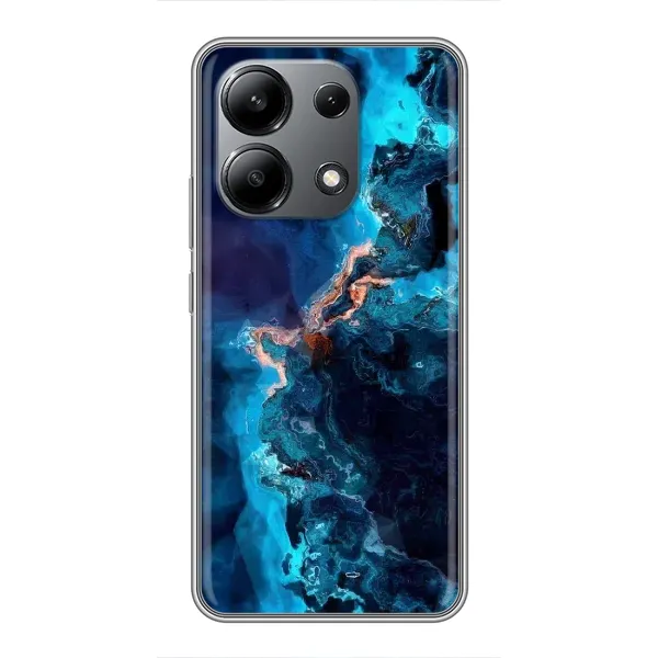 Чехол с рисунком «Синий мрамор» для Xiaomi Redmi Note 13 (4G) Чехол с рисунком «Синий мрамор» для Xiaomi Redmi Note 13 (4G)