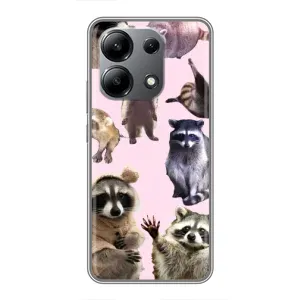 Силіконовий Чохол з Энотами на Xiaomi Redmi Note 13 (4G) (Смішні Єноти)