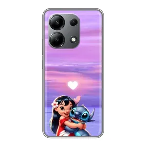 Чехол с рисунком Стич для Xiaomi Redmi Note 13 (4G) (Стич и Лило)