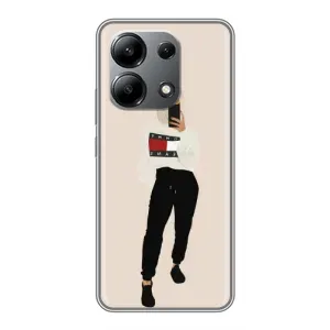 Силіконовый Чохол на Xiaomi Redmi Note 13 (4G) з картинкой Модных девушек (Стильна)