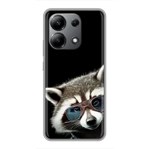Силіконовий Чохол з Энотами на Xiaomi Redmi Note 13 (4G) (Стильний Єнот)