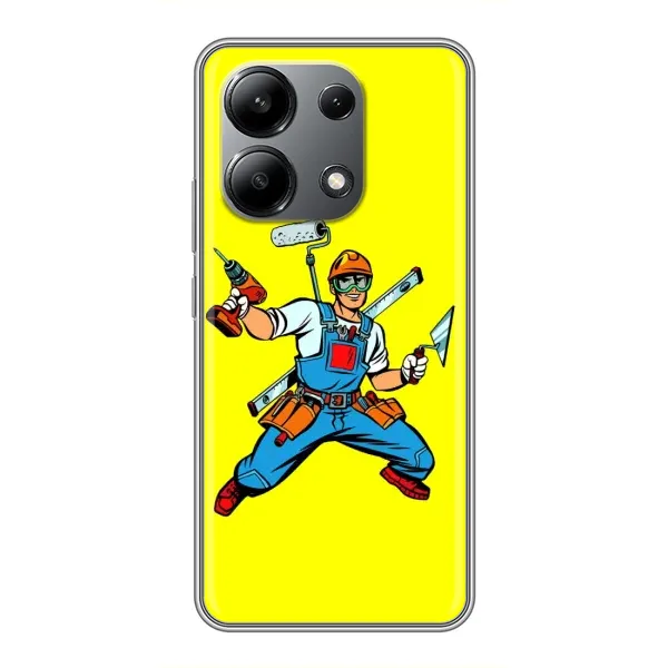 Чехол с рисунком «Строитель» для Xiaomi Redmi Note 13 (4G)