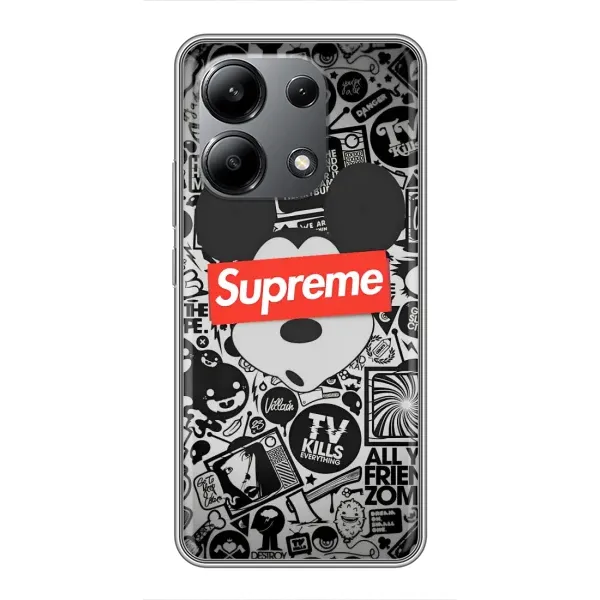 Чехол с рисунком «Supreme Маус» для Xiaomi Redmi Note 13 (4G) Чехол с рисунком «Supreme Маус» для Xiaomi Redmi Note 13 (4G)