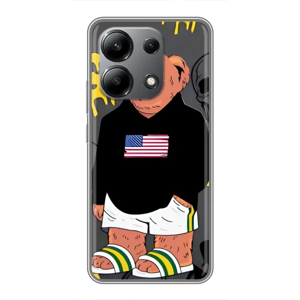 Чехол с рисунком «Teddy USA» для Xiaomi Redmi Note 13 (4G)