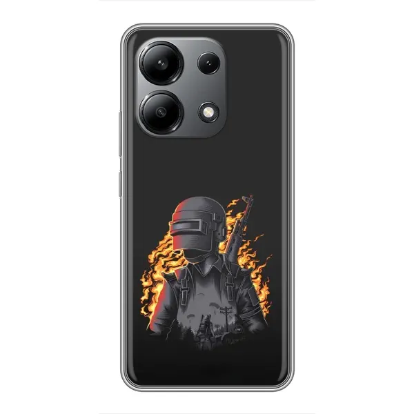 Чехол с рисунком «В огне» для Xiaomi Redmi Note 13 (4G) Чехол с рисунком «В огне» для Xiaomi Redmi Note 13 (4G)