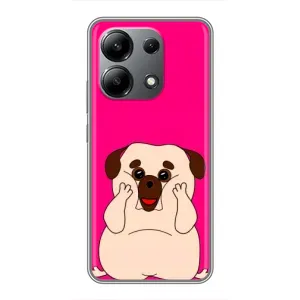 Чохол (ТПУ) Милі песики для Xiaomi Redmi Note 13 (4G) (Веселий Мопсік)