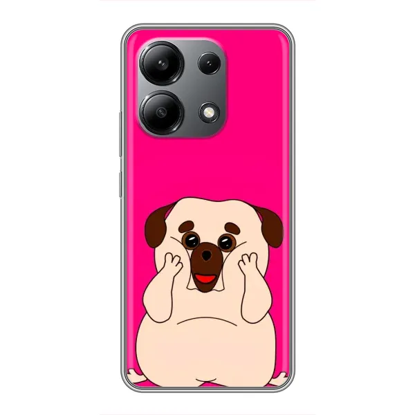Чехол с рисунком «Веселый Мопсик» для Xiaomi Redmi Note 13 (4G) Чехол с рисунком «Веселый Мопсик» для Xiaomi Redmi Note 13 (4G)