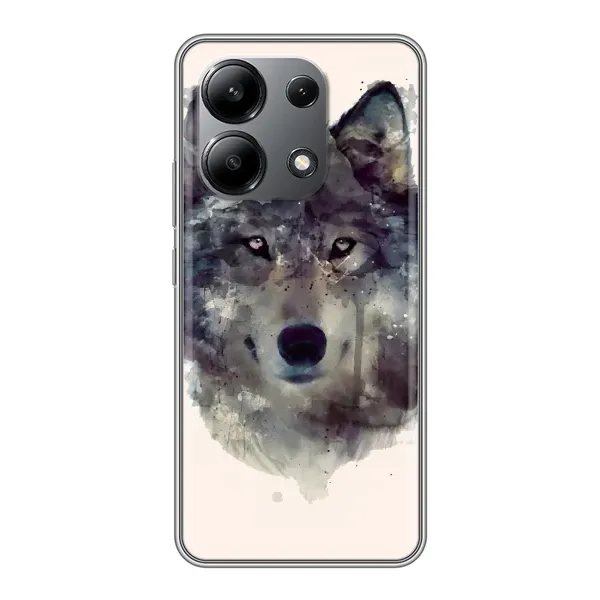 Чехол с рисунком «Волк» для Xiaomi Redmi Note 13 (4G) Чехол с рисунком «Волк» для Xiaomi Redmi Note 13 (4G)