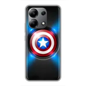 Чехол с Щитом Капитана Америки на Xiaomi Redmi Note 13 (4G) (Яркий Щит Капитана)