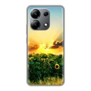 Чохли з картинкою Соняшників для Редмі Нот 13 (4G) (Захід сонця)