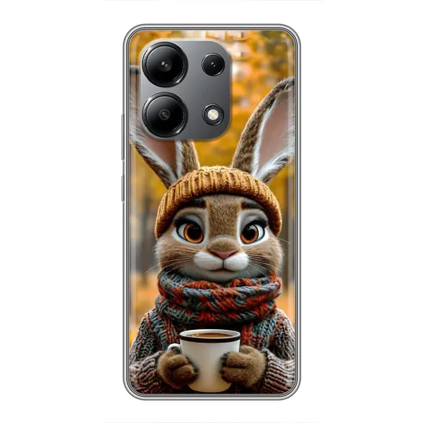 Чохол з малюнком «Зайчик з кавою» для Xiaomi Redmi Note 13 (4G)