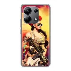 ЗСУ Чехлы (TPU) для Xiaomi Redmi Note 13 (4G) (Женщина солдат)