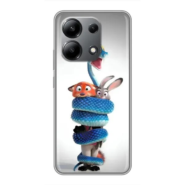 Чехол с рисунком «Змея Зоо» для Xiaomi Redmi Note 13 (4G)