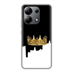 Чохол (Корона на чорному фоні) для Редмі Нот 13 (4G) (Золота корона)