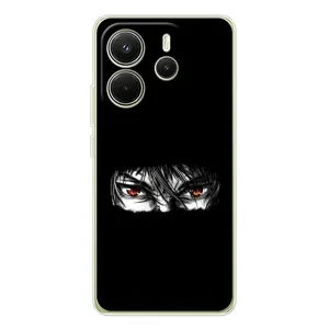Силіконові чохлі з очіма Anime для xaomi Redmi Note 14 4G (Глóб熬 версія) (Аніме очі)