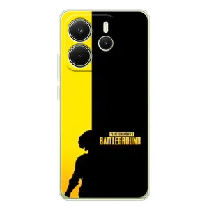 Чохол (TPU) з картинкою "Лого Пабг" на xaomi Redmi Note 14 4G (Глóб熬 версія) (Battlegrounds)